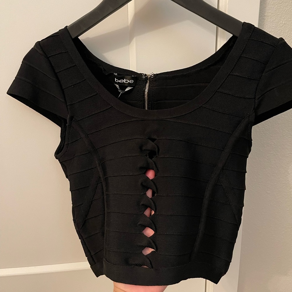 NWT Bebe Theta twisted bandage top